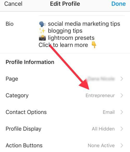 How to Change Your Instagram Business Category