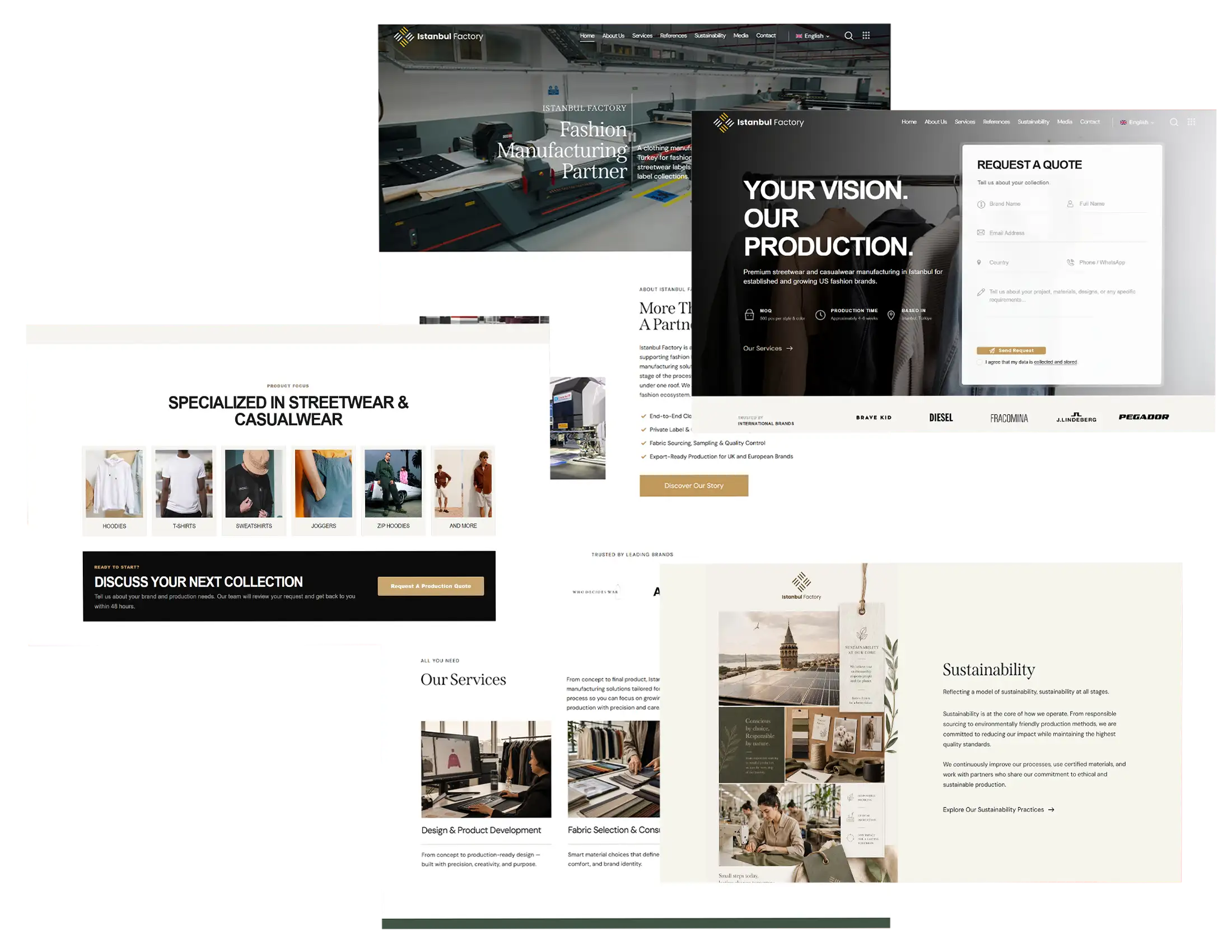 Istanbul Factory website by Hollands Web