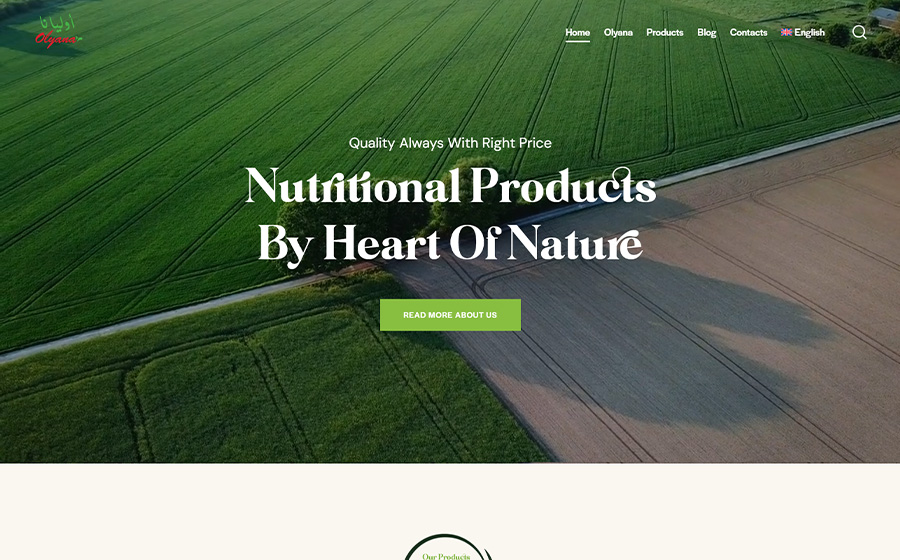 Olyana homepage