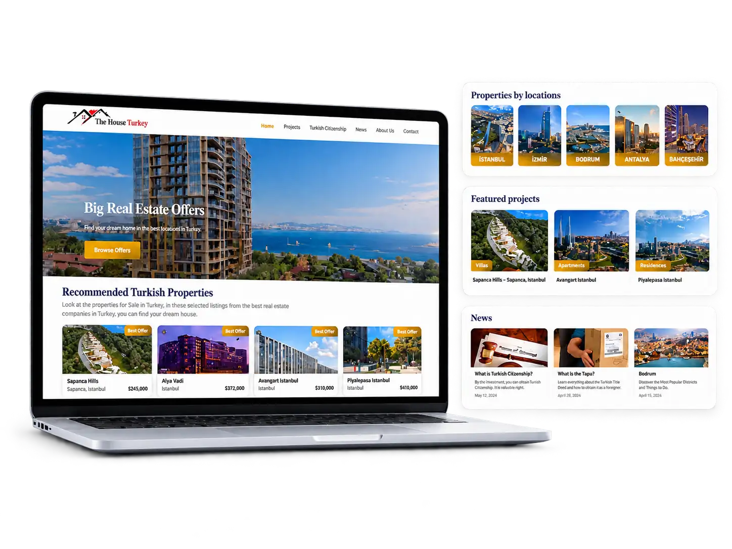 The House Turkey website by Hollands Web