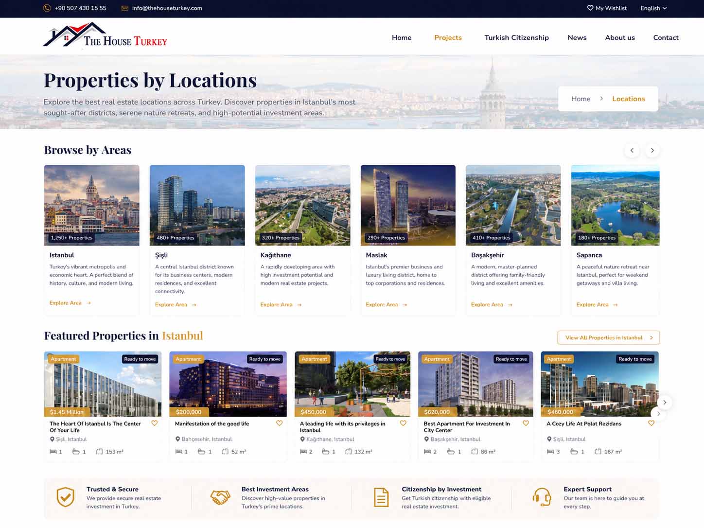 The House Turkey property locations preview