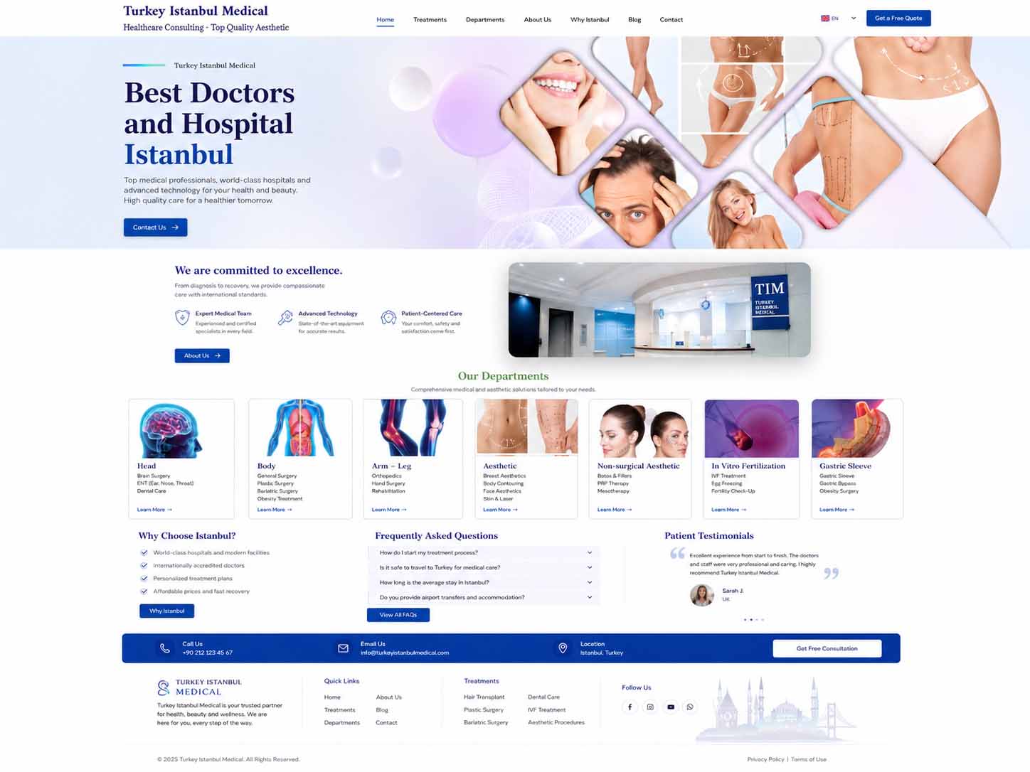 Turkey Istanbul Medical homepage