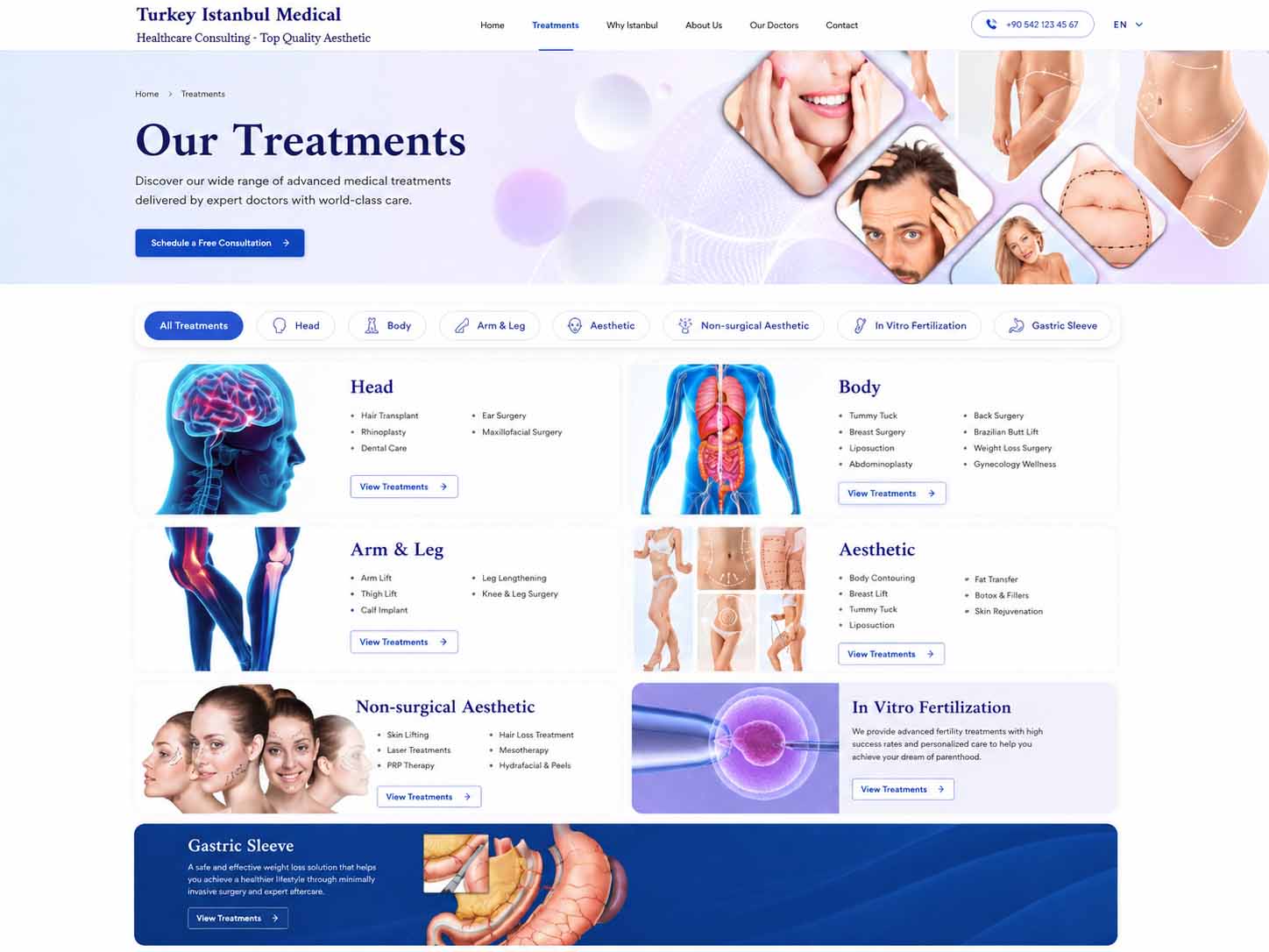 Turkey Istanbul Medical treatments page