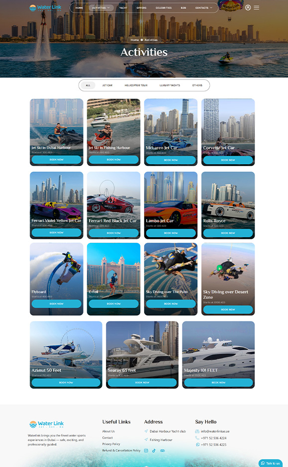 Water Link activities