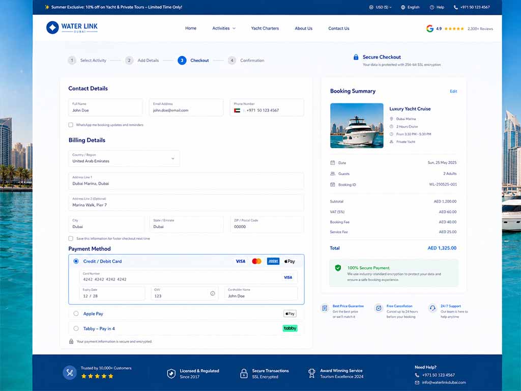 Water Link checkout example placeholder