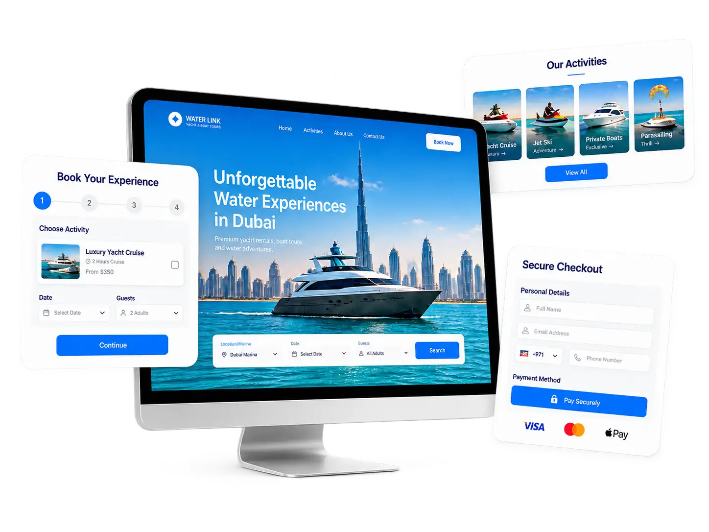 Water Link website design by Hollands Web