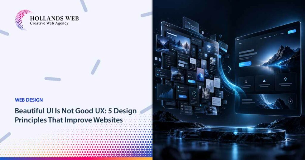 Beautiful UI Is Not Good UX - 5 Design Principles That Improve Websites